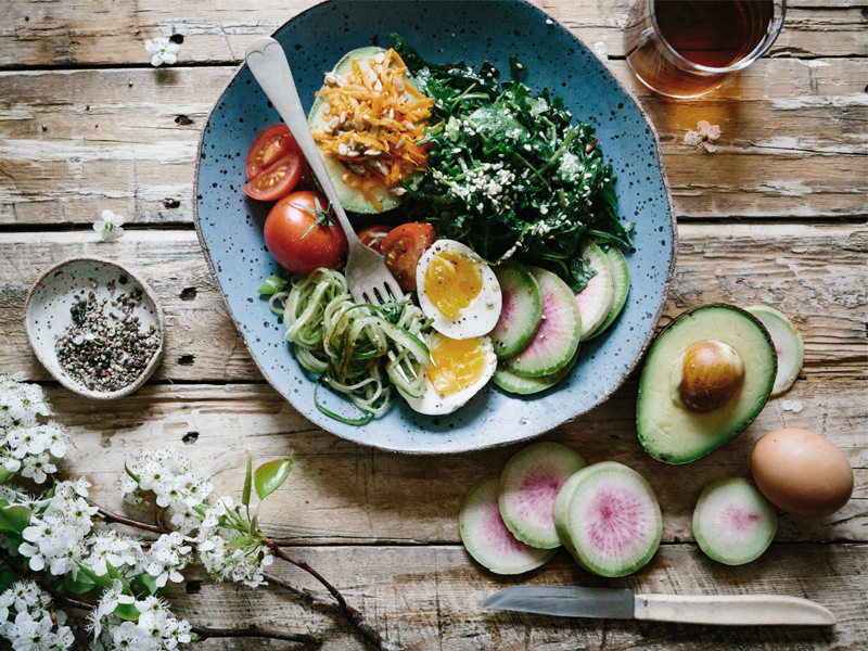 A plate of healthy food