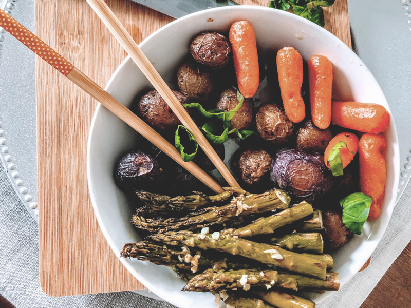 Healthy plate of food